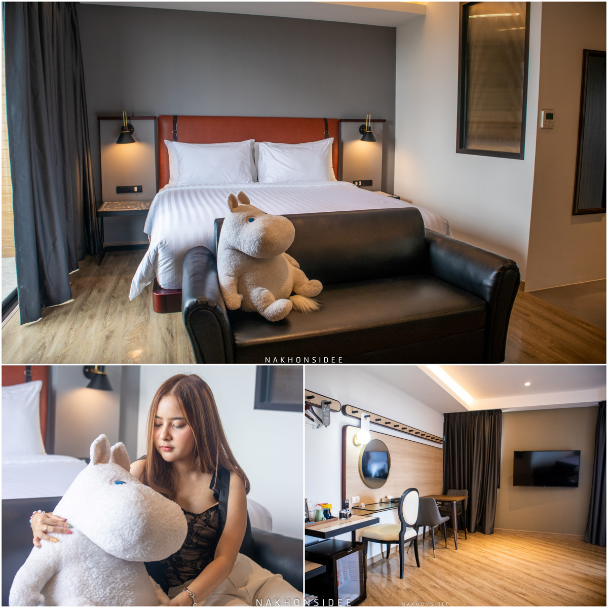 ห้องน่ารักๆ มีน้อนหมีให้ด้วยน้าา
 hotel,scarlett,nakhonsi,ที่พักเปิดใหม่,ใจกลางเมือง