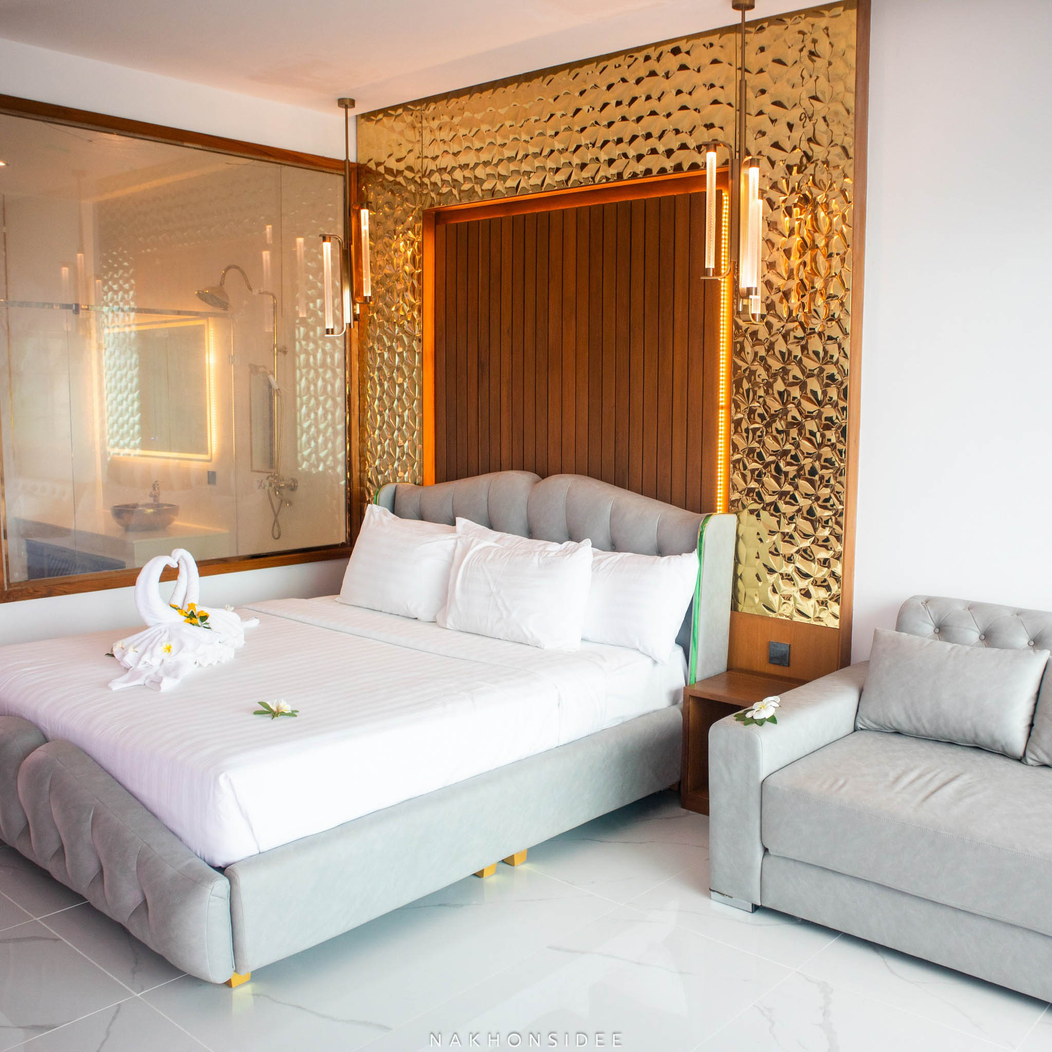  ห้องพักสวยๆหรูๆ-เตียงนุ่มสบายย
 ที่พักขนอม,hotelvillaaokhanom
