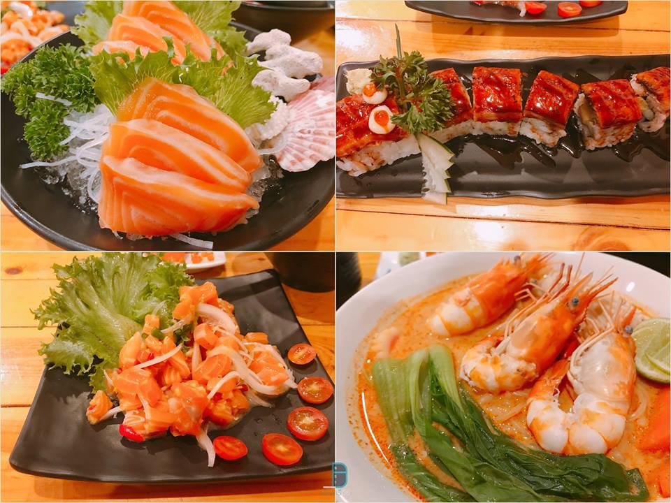   ซูชิ,อาหารญี่ปุ่น,แซลม่อน,ร้านสวย,ของกิน,ประตูลอด